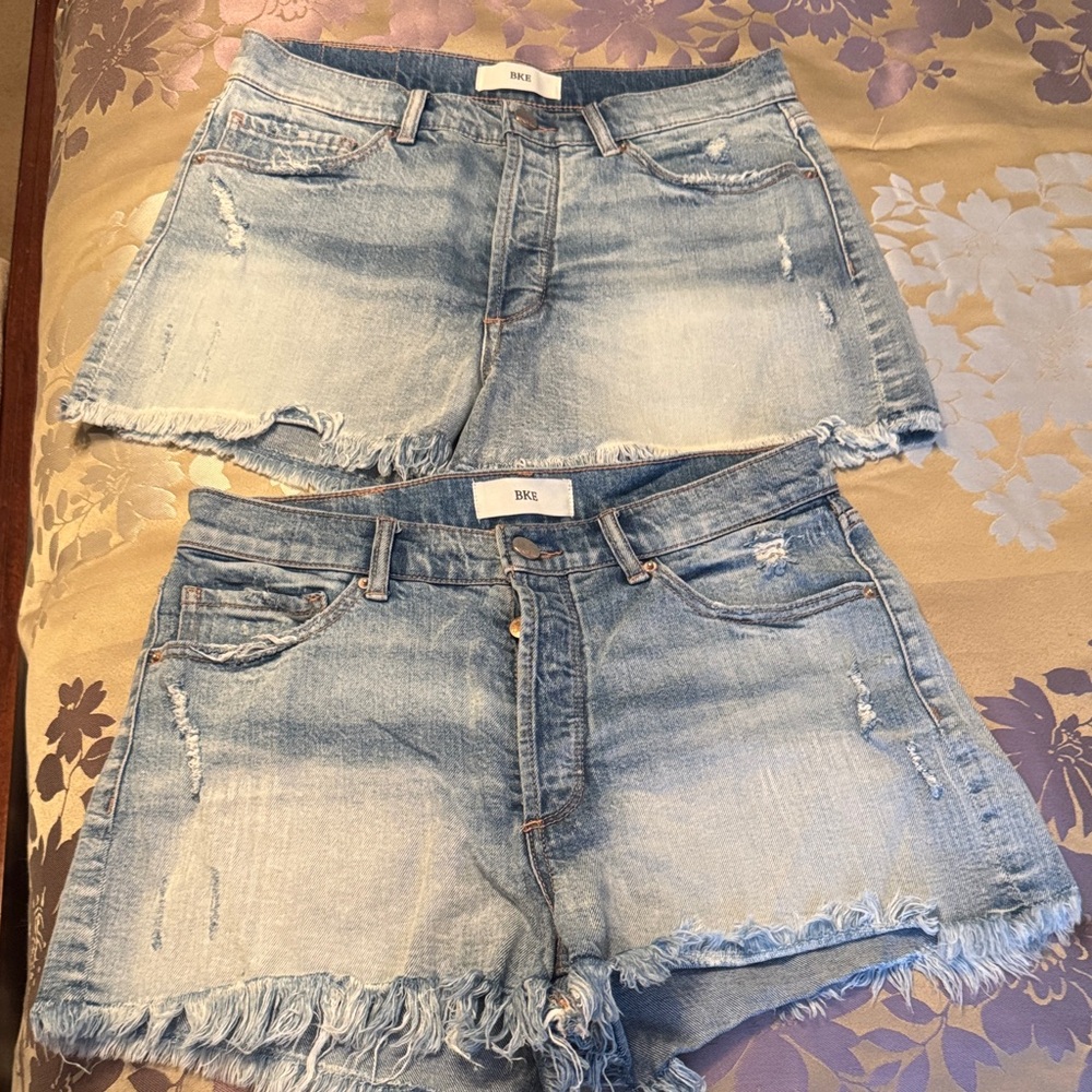 BKE Billie Light Blue Jean Shorts High Rise